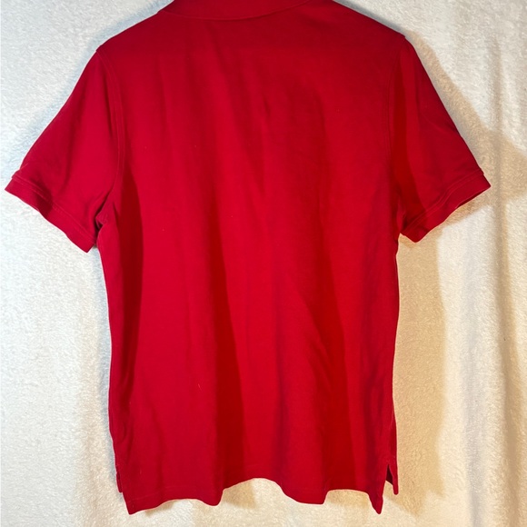 Lands' End Red Polo Short Sleeve Shirt - Picture 5 of 6